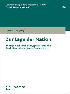 cover image of Zur Lage der Nation